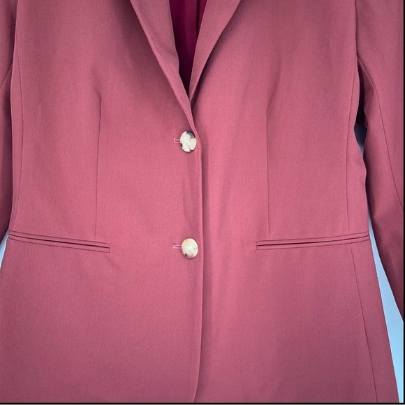 THE ROW Nopman Blazer Jacket Brick Red Maroon Size 4 Single Breasted Workwear - Picture 6 of 16